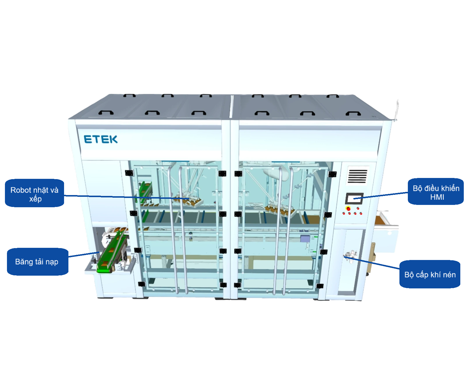 Hệ Thống Đóng Thùng Tự Động Cho Bánh Kẹo