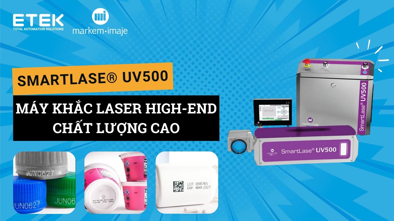 SmartLase® UV500 – Markem-Imaje High-end UV Laser Printer - Packaging ...