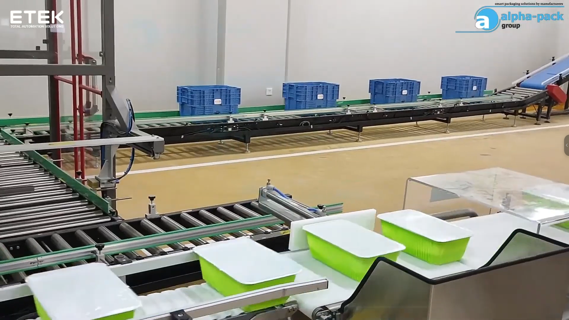 giai đoạn sau khi được hàn kín màng bao bì lên khay