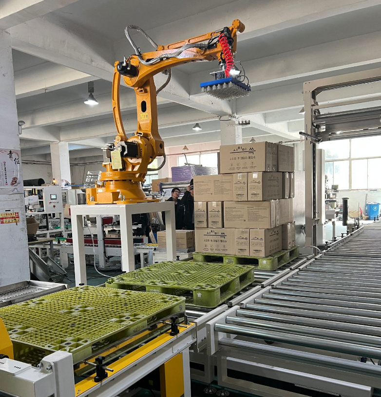 robot xếp thùng carton