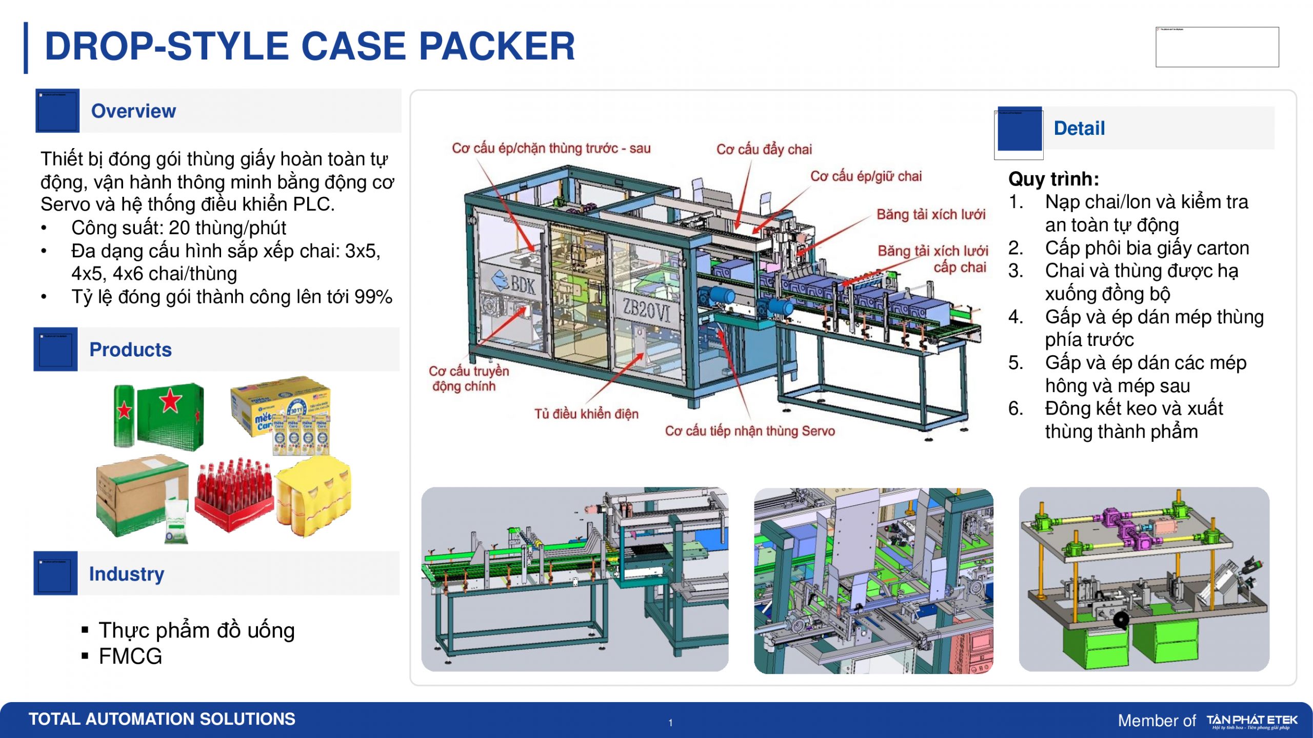 Drop-Style Case Packer